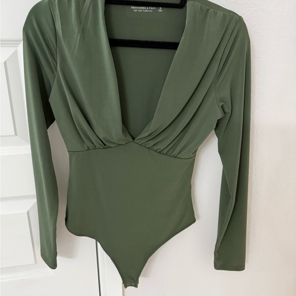 Abercrombie & Fitch Sage Green Bodysuit